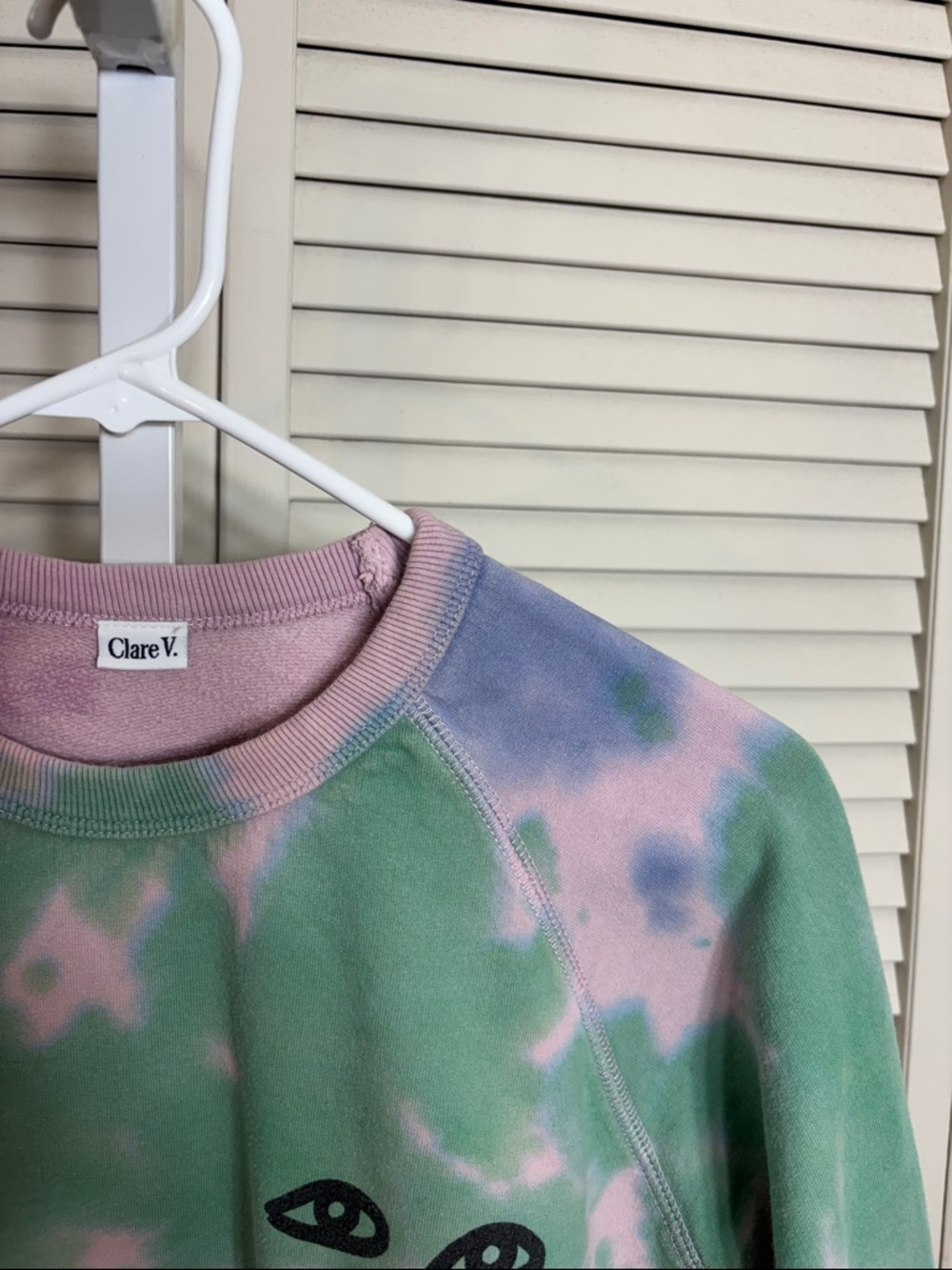 Clare V. Amber Tie-Dye Pullover Multicolor Sweatshirt XS - Picture 11 of 16